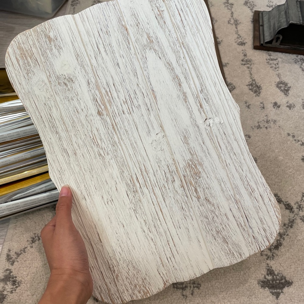 Michaels White Wood Board Sign